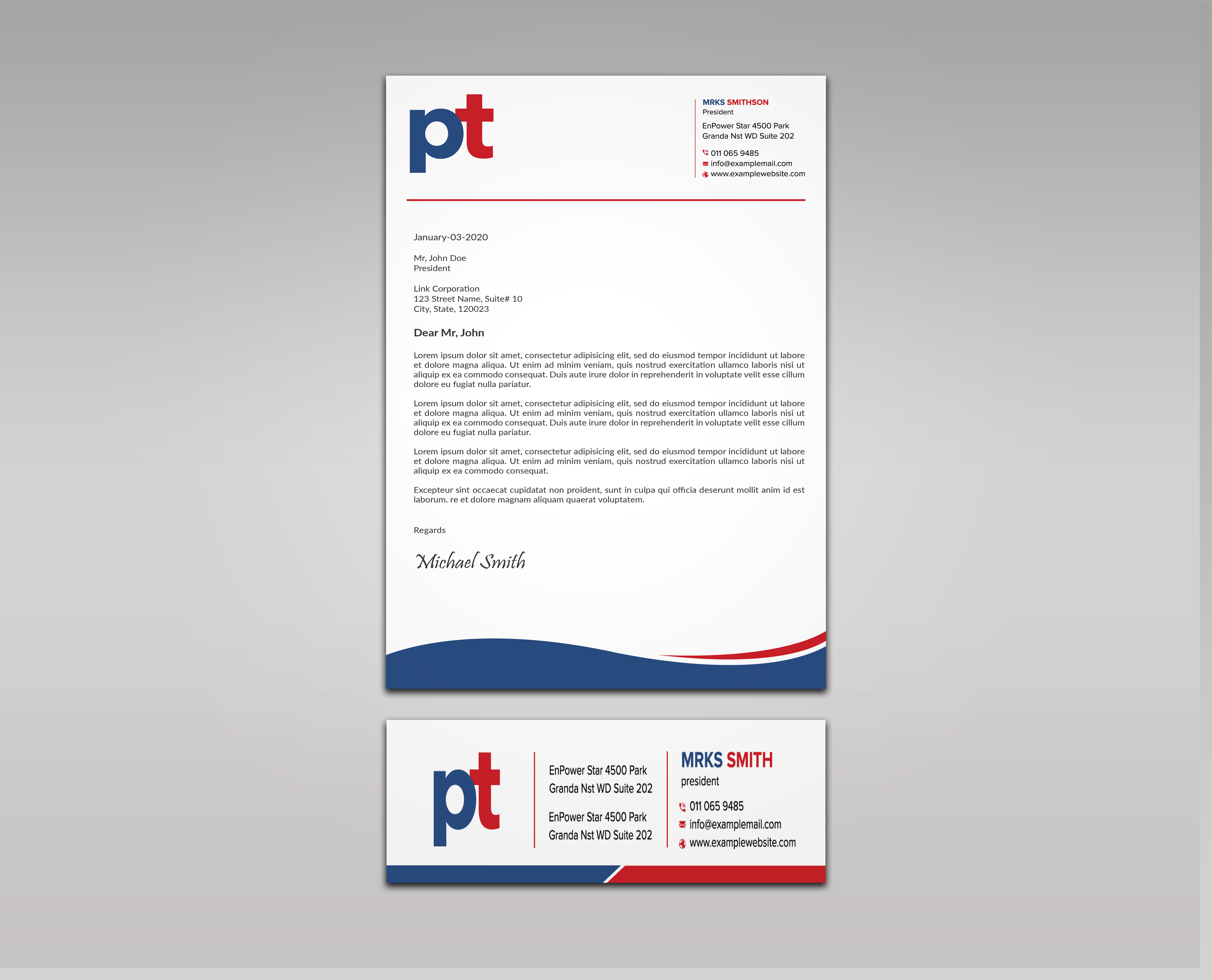 Design En-Tête par sadikul islam pour PT CORPORATION INC | Design #28811325