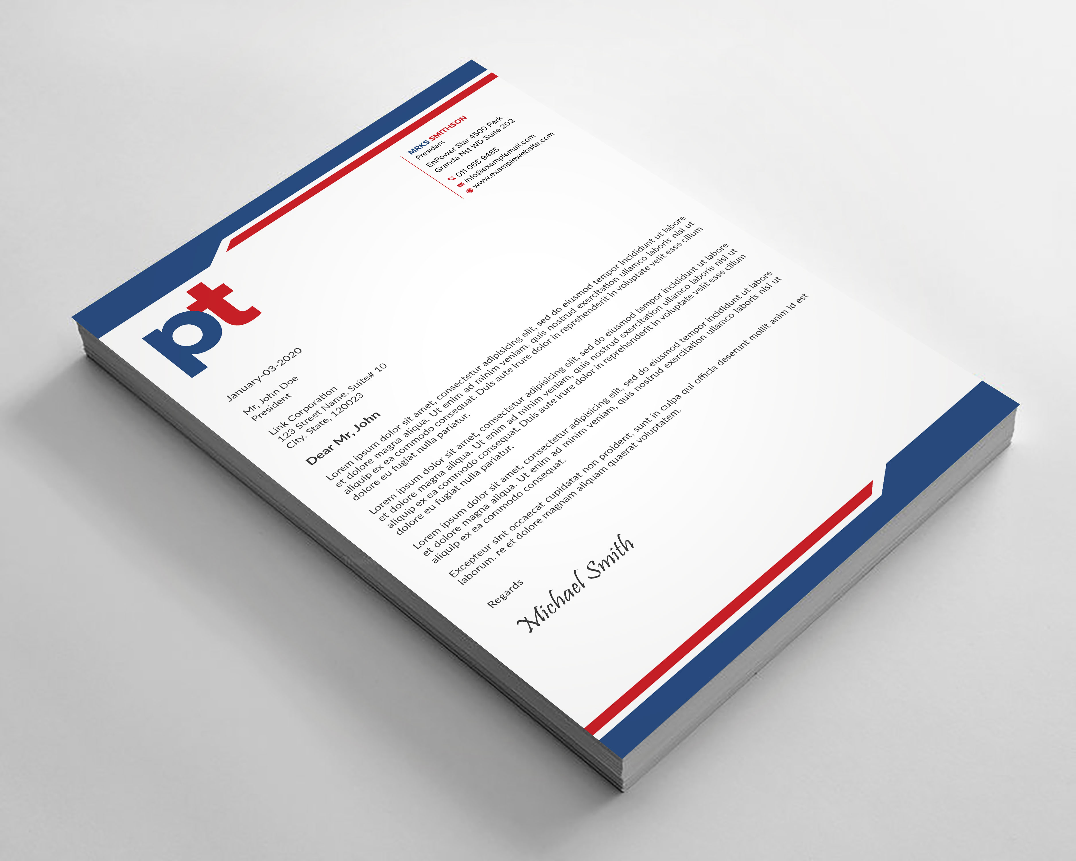 Diseño de Membrete por sadikul islam para PT CORPORATION INC | Diseño #28811326