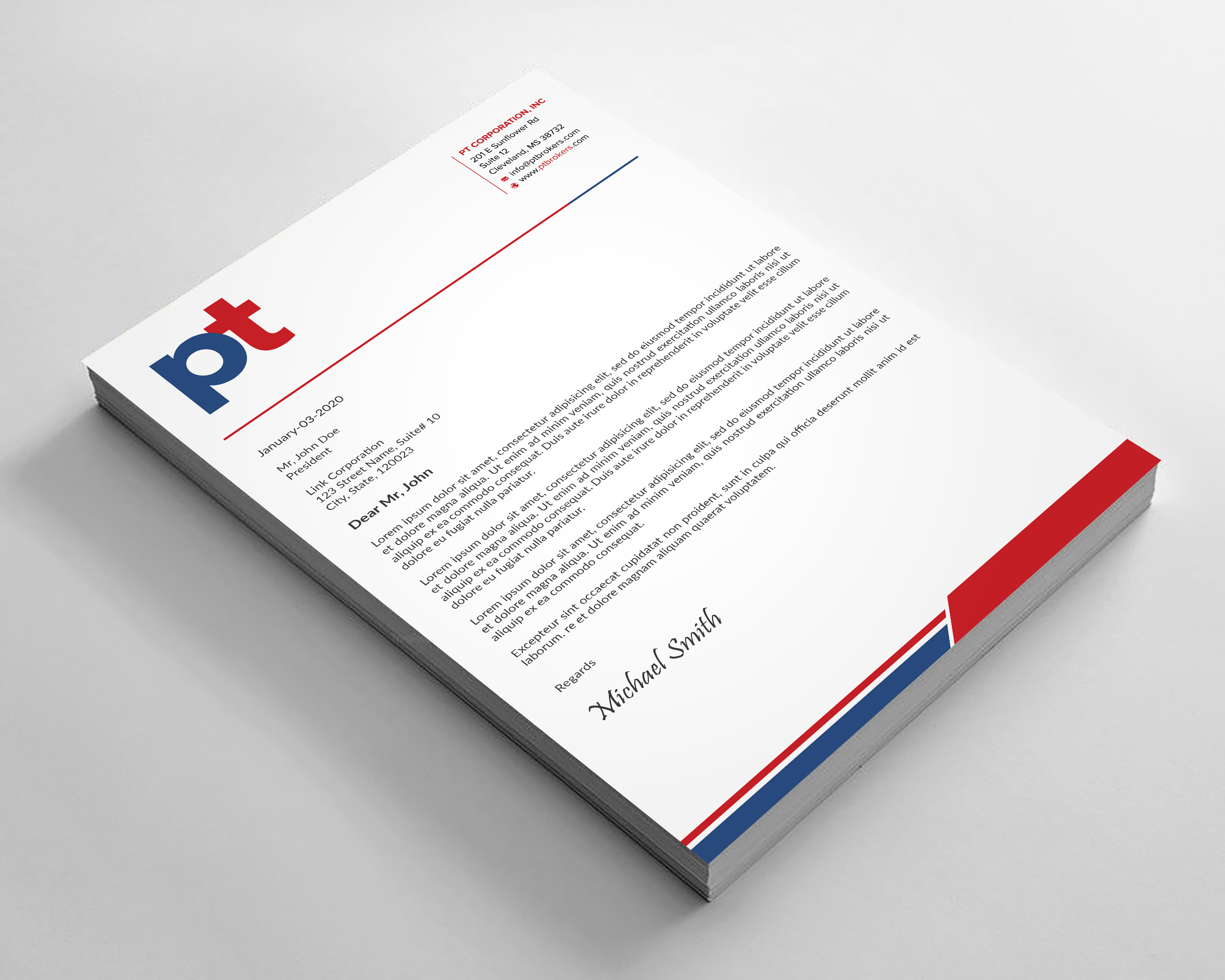 Briefkopf-Design von sadikul islam für PT CORPORATION INC | Design #28814278