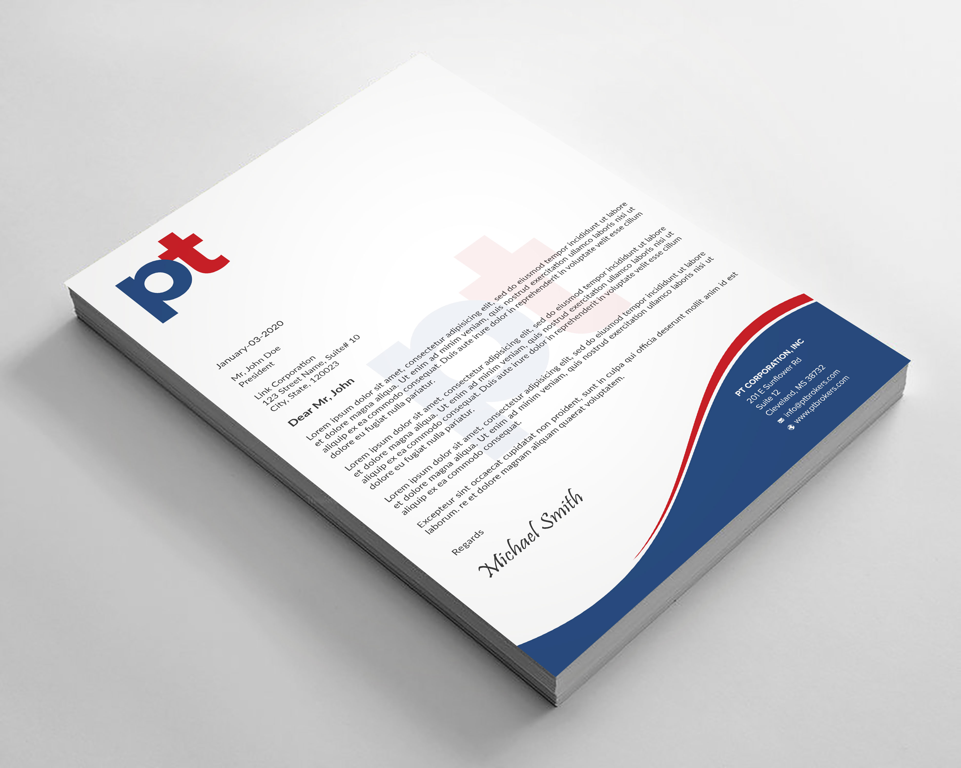 Briefkopf-Design von sadikul islam für PT CORPORATION INC | Design #28814328