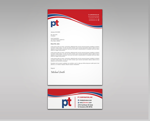 Letterhead Design by sadikul islam for PT CORPORATION INC | Design: #28816320