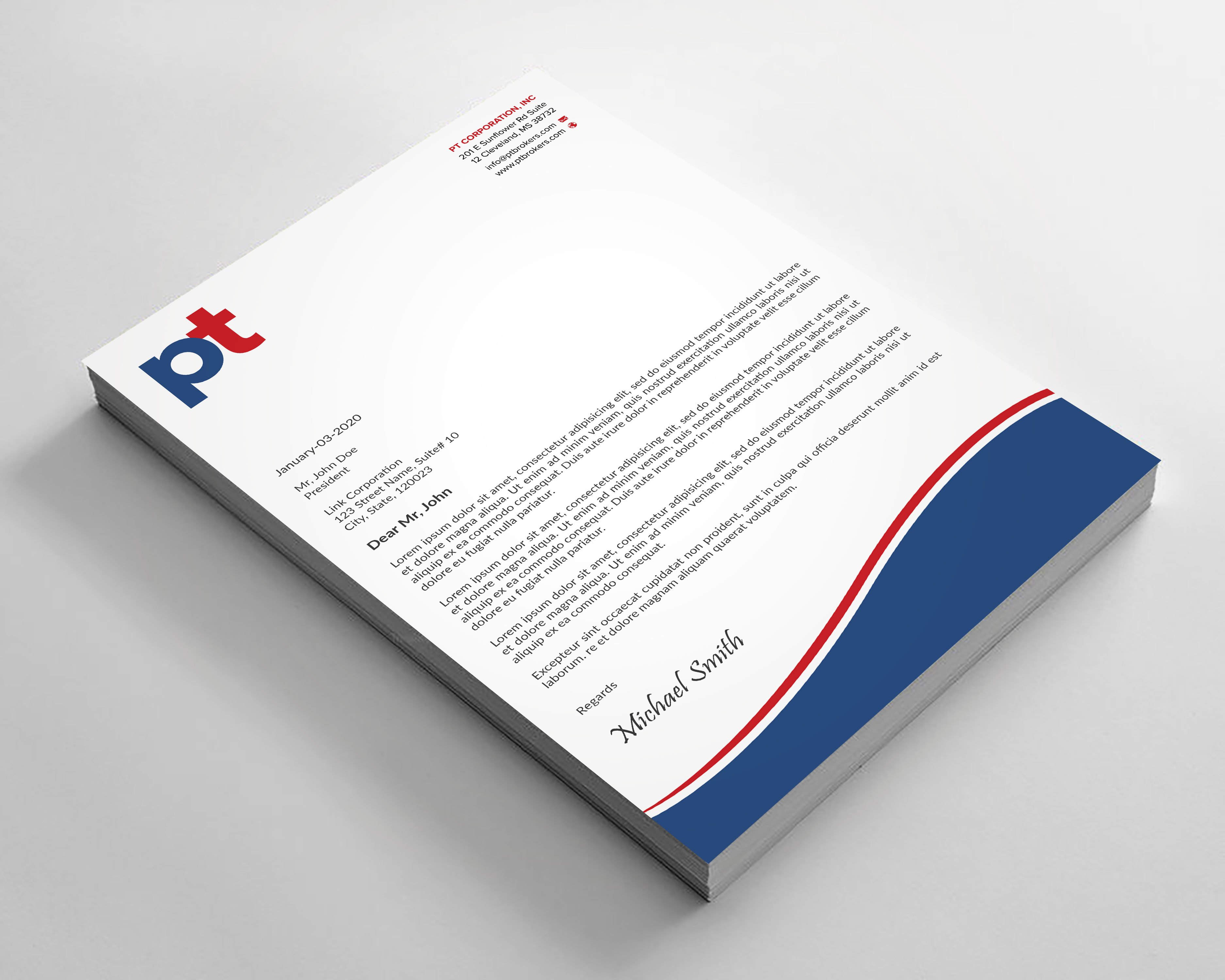 Briefkopf-Design von sadikul islam für PT CORPORATION INC | Design #28819559