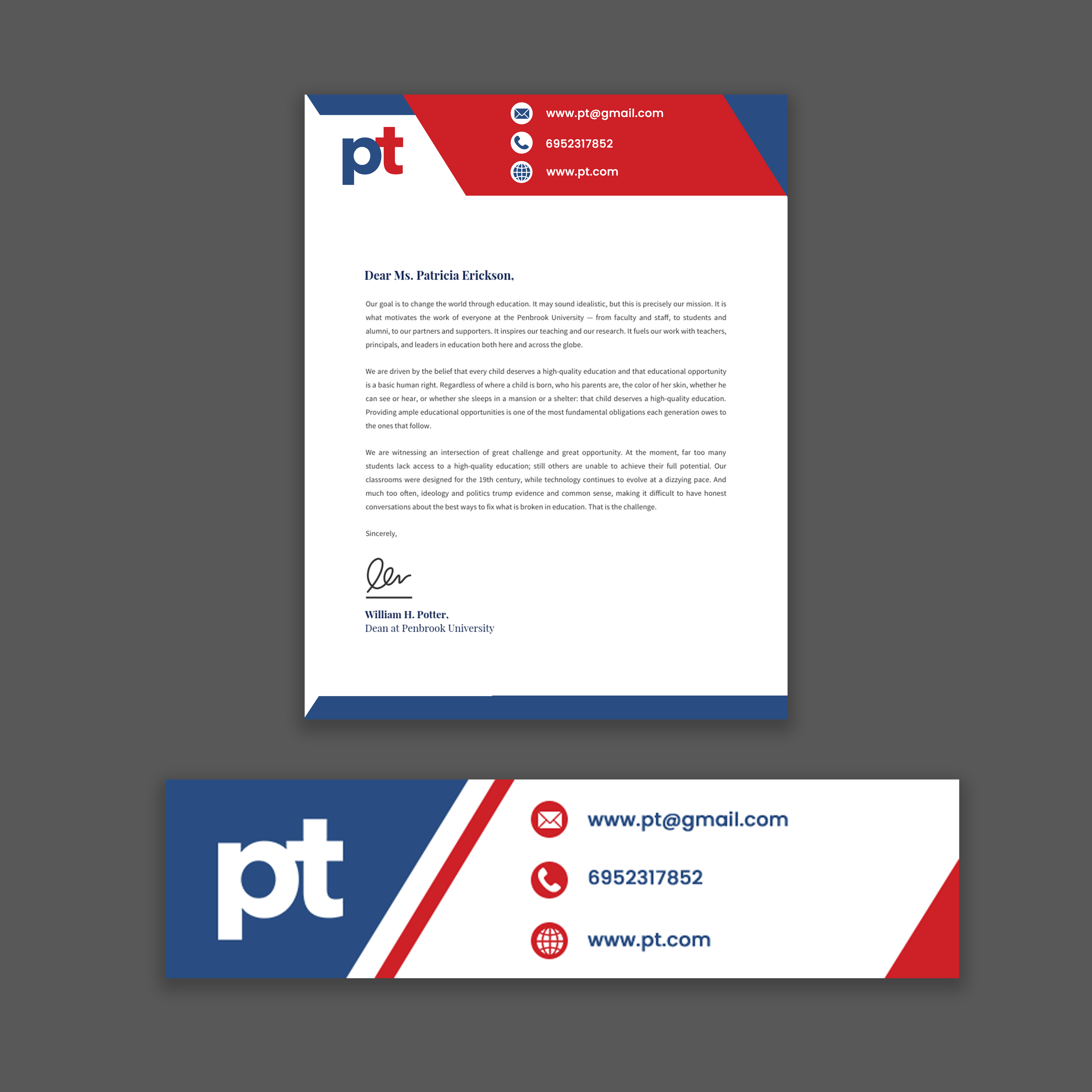 Diseño de Membrete por Eclipse Creative para PT CORPORATION INC | Diseño #28810607