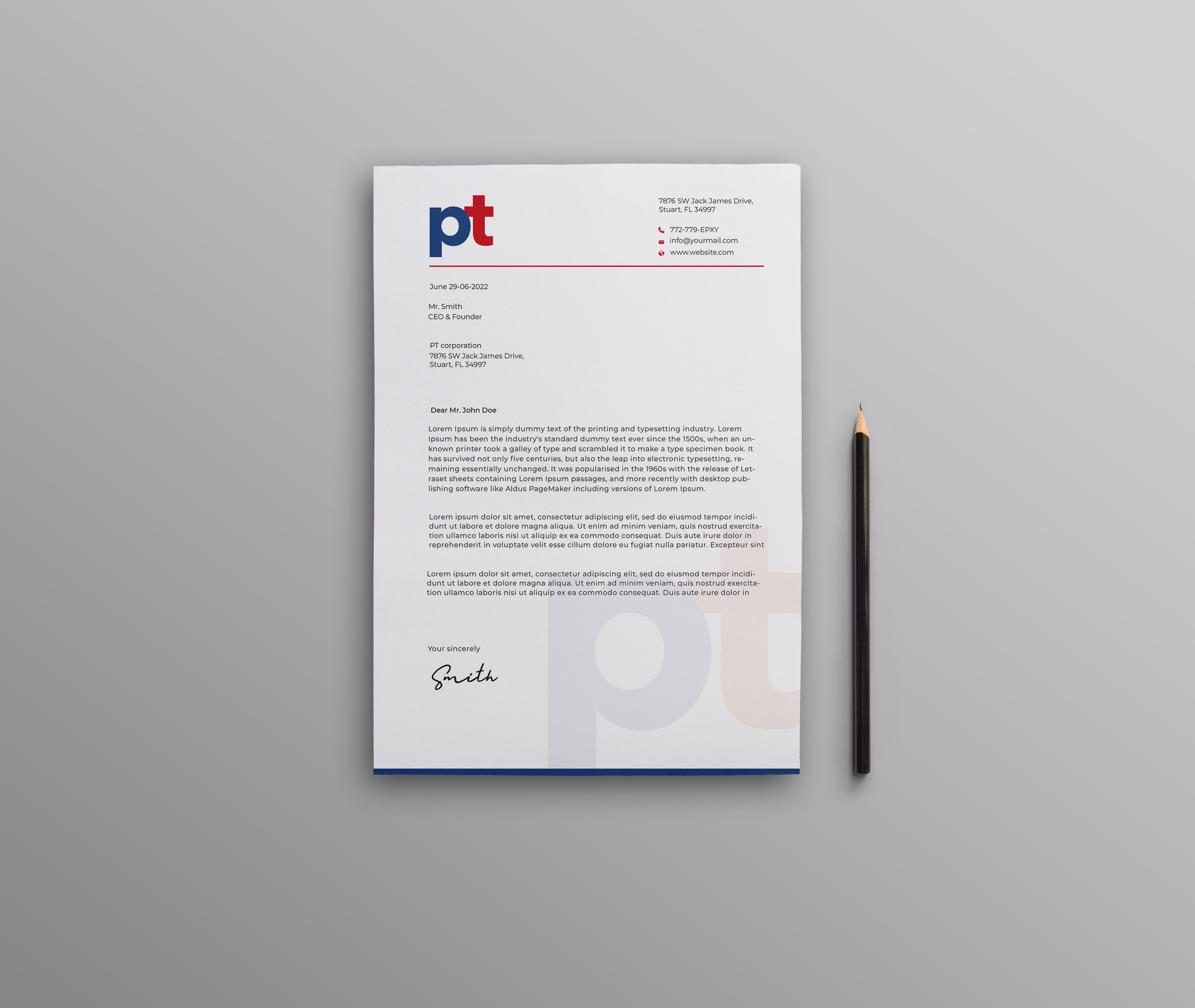 Diseño de Membrete por Graphixpointt para PT CORPORATION INC | Diseño #28799163