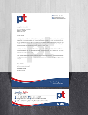 Letterhead Design by Creations Box 2015 for PT CORPORATION INC | Design: #28830749