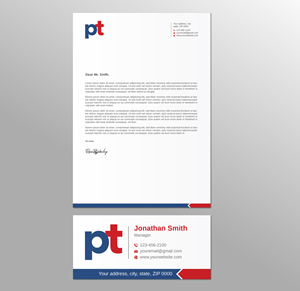 Letterhead Design by Pictorial for PT CORPORATION INC | Design #28802703