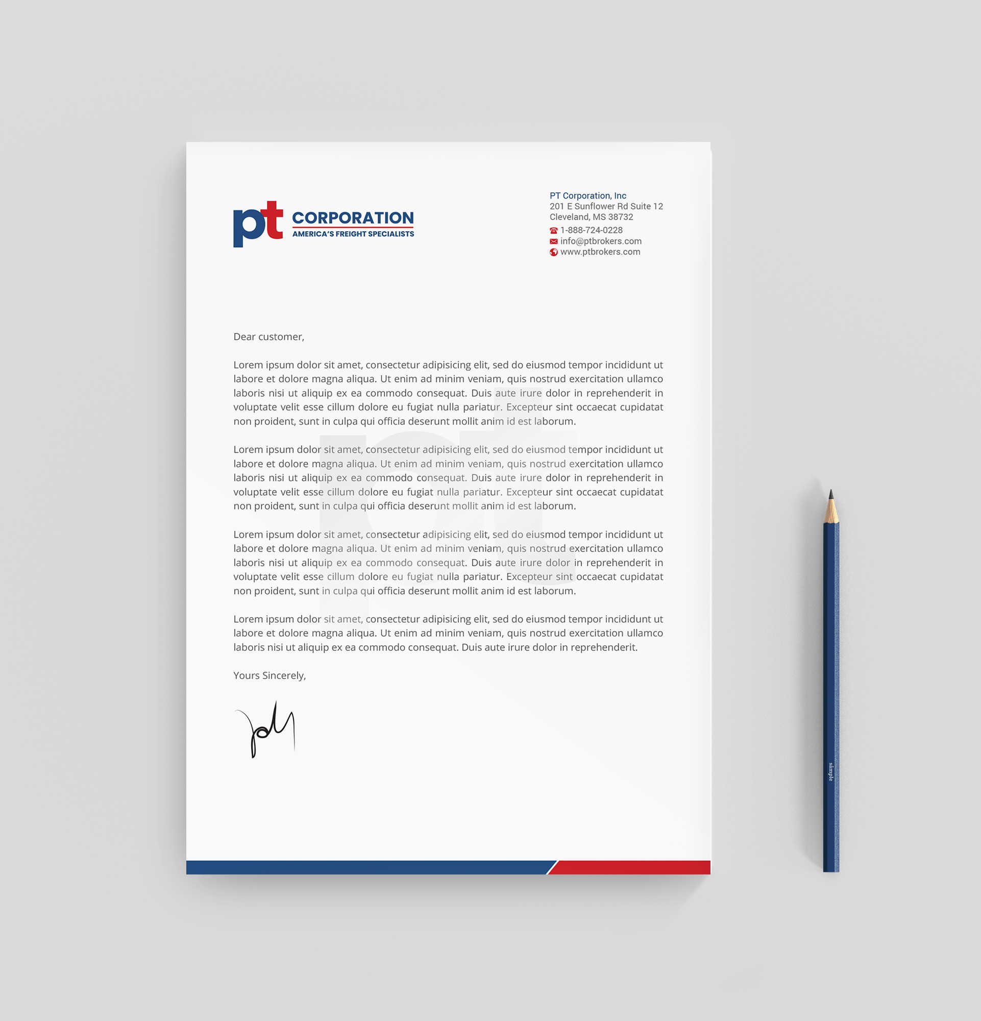 Briefkopf-Design von R.design für PT CORPORATION INC | Design #28809177