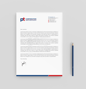 Letterhead Design by R.design for PT CORPORATION INC | Design: #28809177