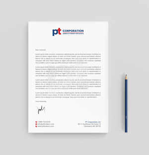 Letterhead Design by R.design for PT CORPORATION INC | Design: #28809200