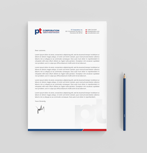 Letterhead Design by R.design for PT CORPORATION INC | Design: #28809221