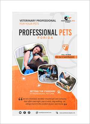 Professional Pets Florida Retractable Banner Design | Trade Show Booth Design by Mahboob's Art Room