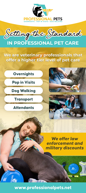 Professional Pets Florida Retractable Banner Design | Trade Show Booth Design by Jeewz