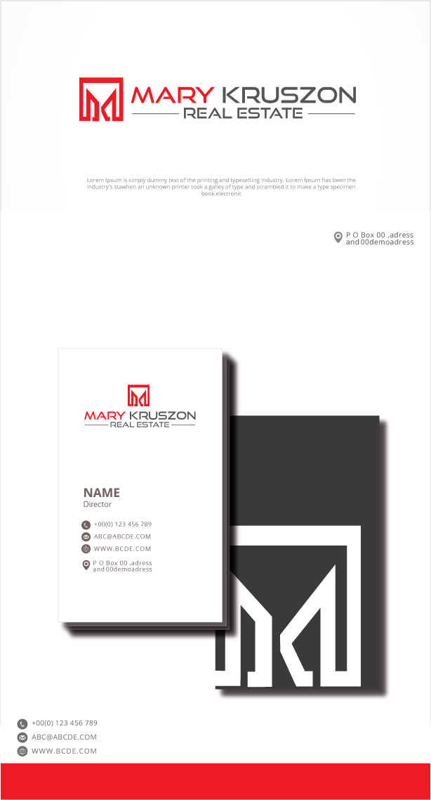 Logo Design by graphicevolution for Mary Kruszon Real Estate | Design #28801692