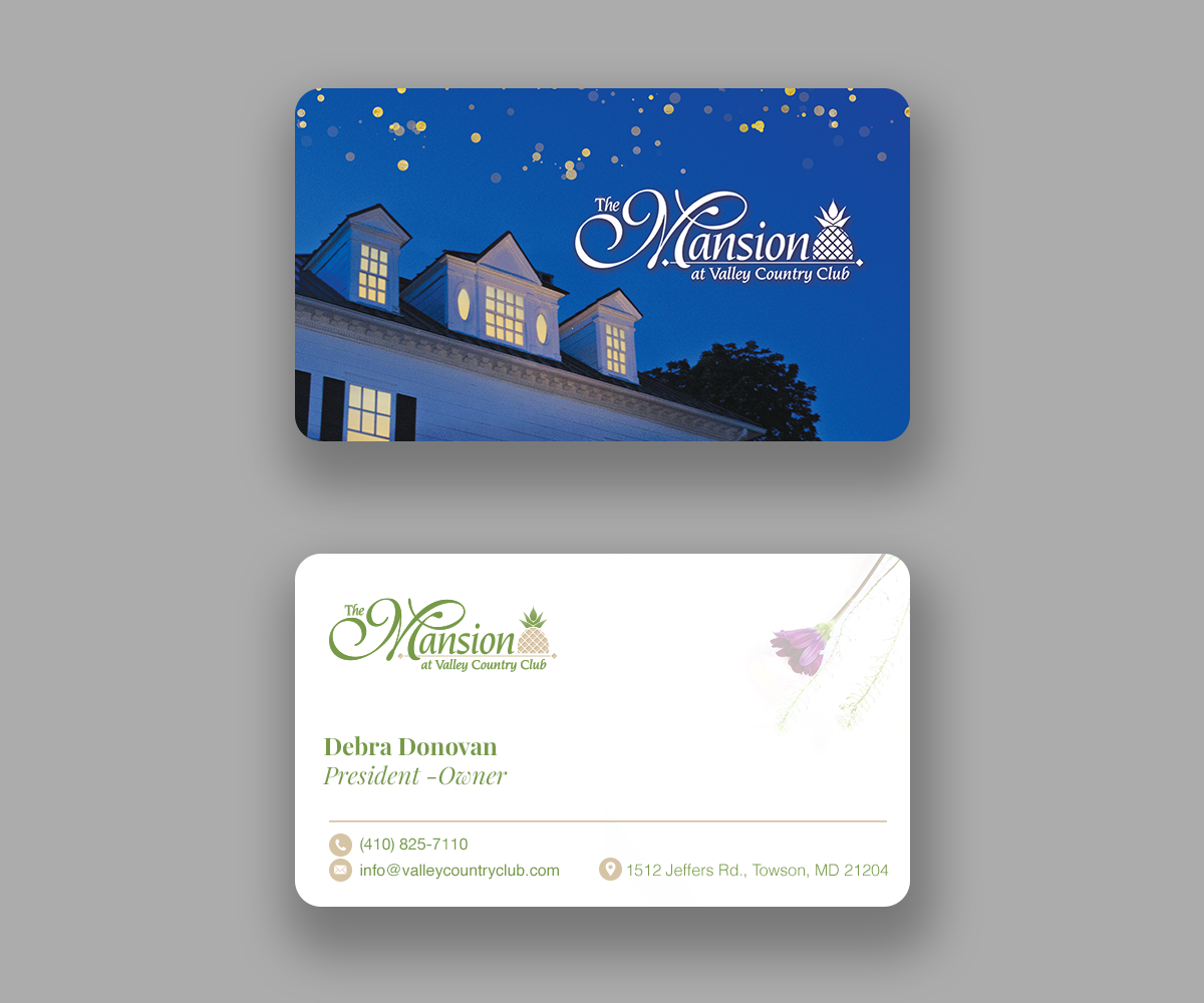 Business Card Design by Andrés Sebastián for Valley Country Club | Design #28804515