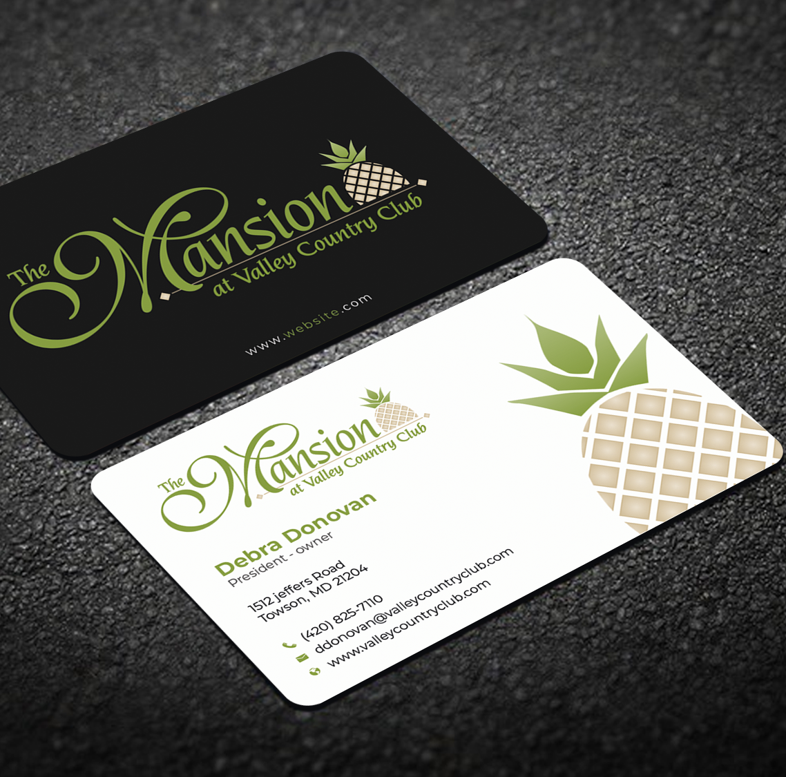 Business Card Design by Graphixpointt for Valley Country Club | Design: #28799312