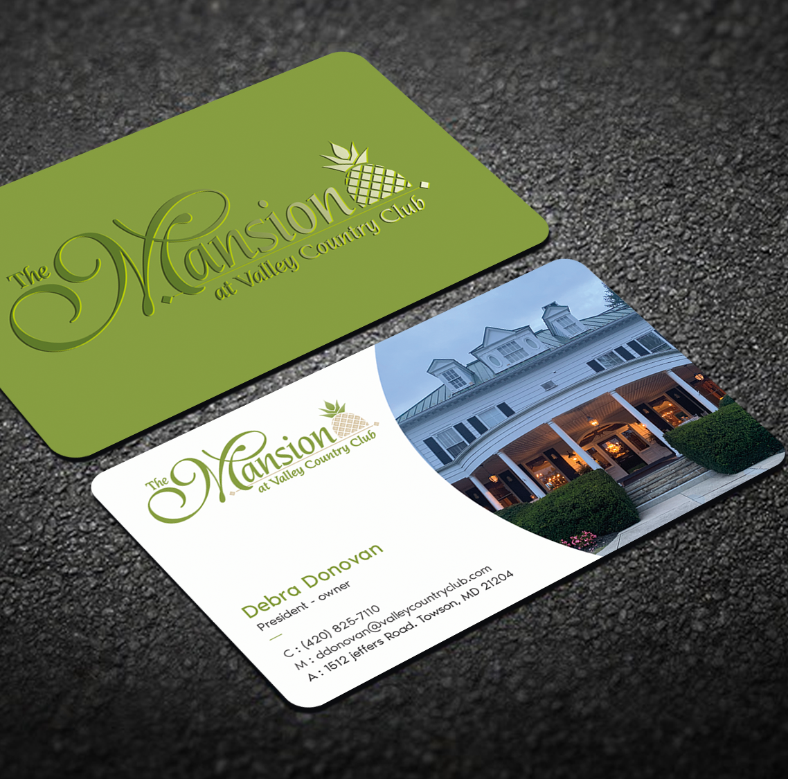 Business Card Design by Graphixpointt for Valley Country Club | Design #28799672
