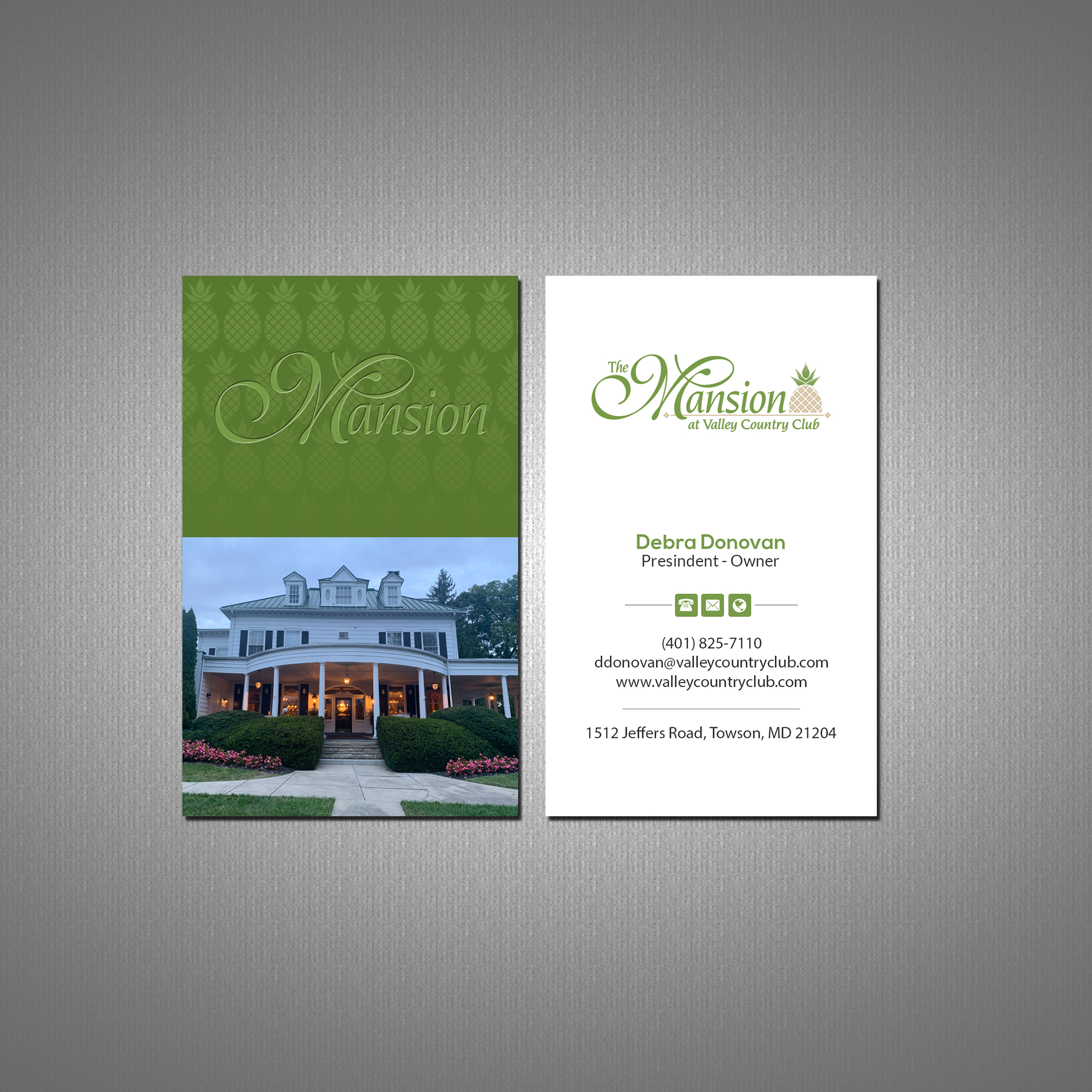 Diseño de Tarjeta de Presentación por Creations Box 2015 para Valley Country Club | Diseño #28808332