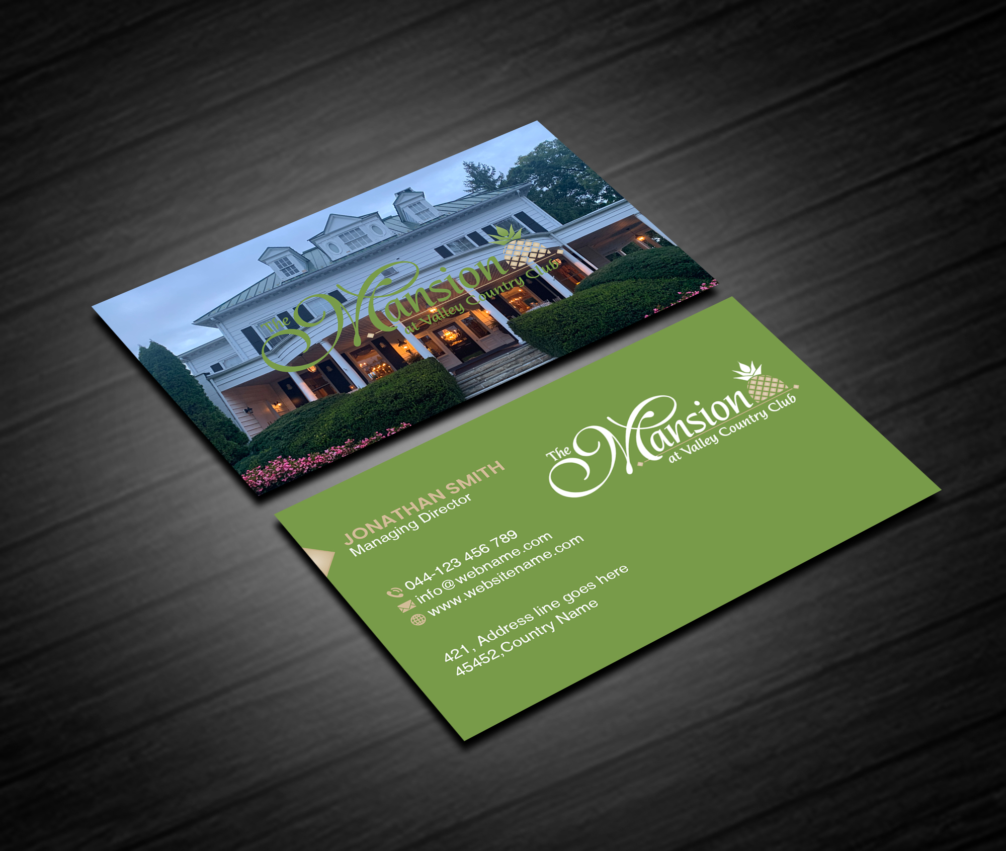 Diseño de Tarjeta de Presentación por Creations Box 2015 para Valley Country Club | Diseño #28809317