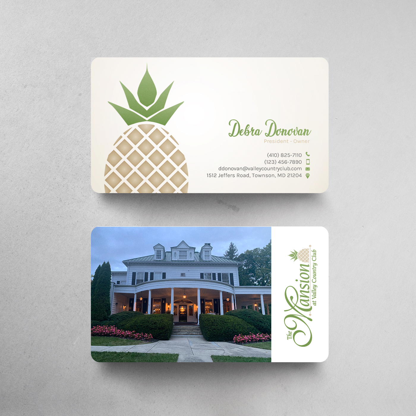 Business Card Design by chandrayaan.creative for Valley Country Club | Design #28801962