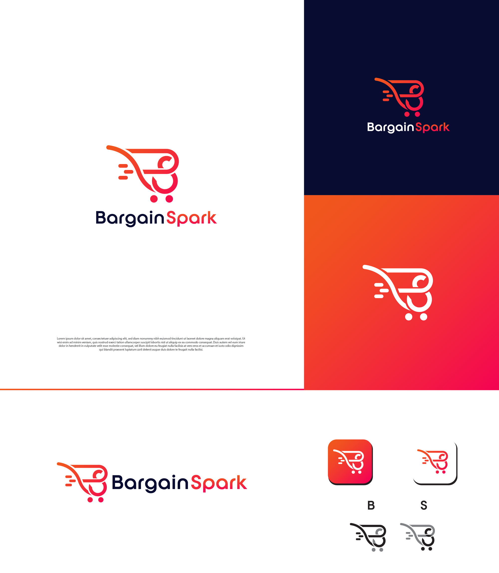 Logo Design by Grapismo Brand Studio for Bargain Spark LLC | Design #28804643