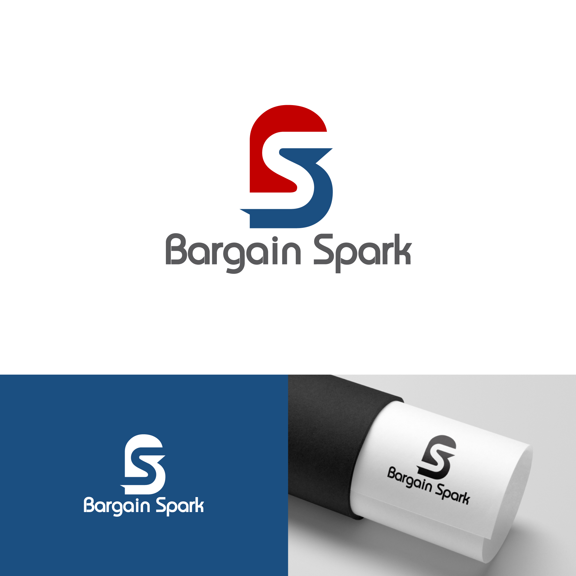 Logo Design by webeezine for Bargain Spark LLC | Design #28802726