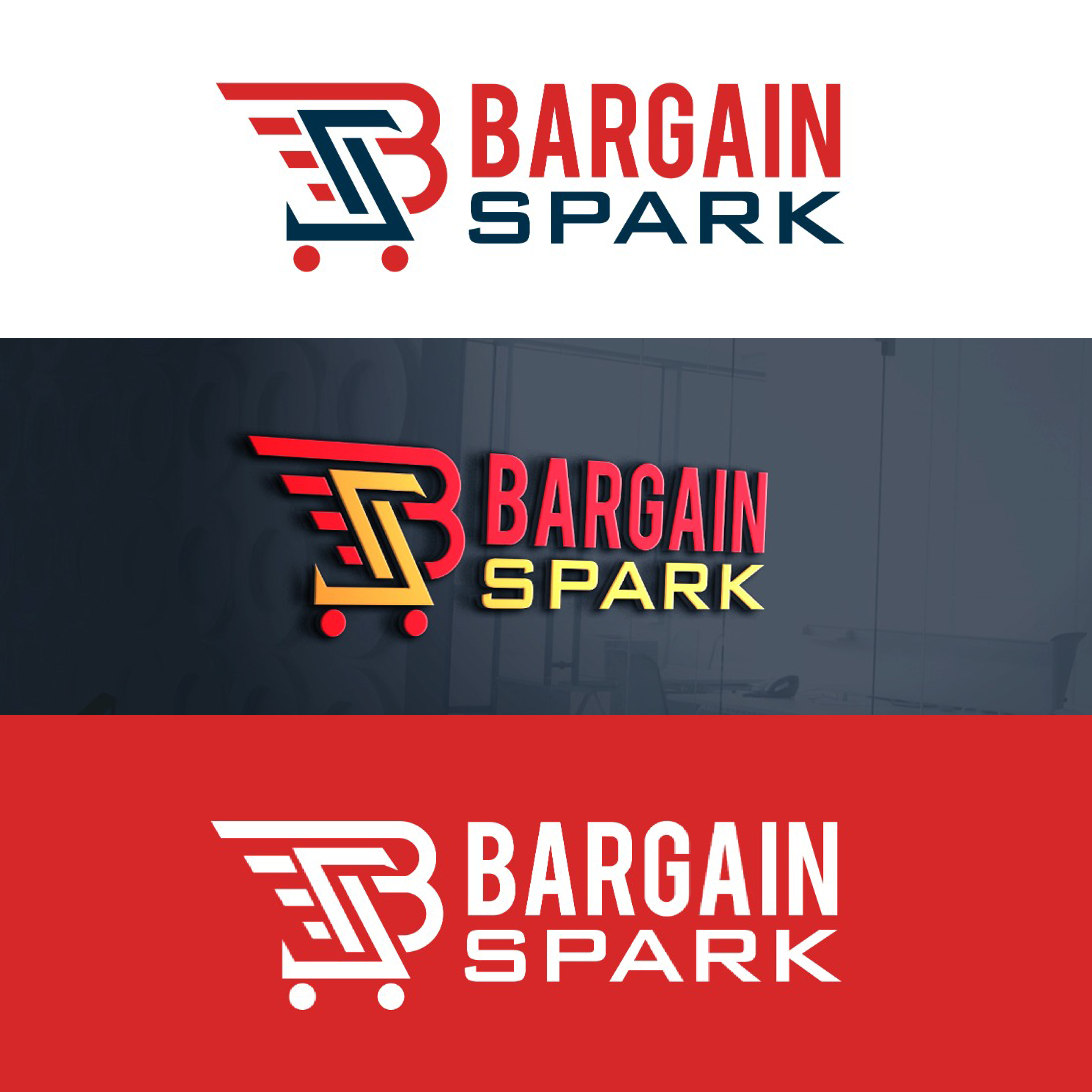 Logo Design by Nishant Tomar for Bargain Spark LLC | Design #28810045