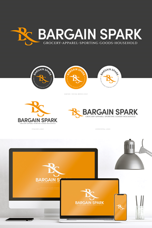 Logo Design by Asya Logo for Bargain Spark LLC | Design #28802127