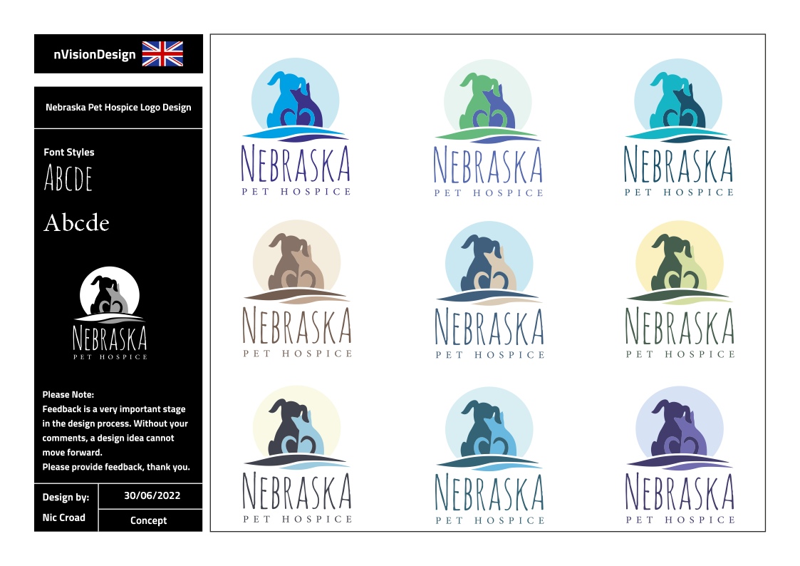 Logo Design by nvisiondesign.co.uk for Nebraska Pet Hospice | Design #28807179