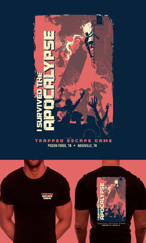 Diseño de Camiseta por ally designs para Trapped Escape Game | Diseño: #28837398