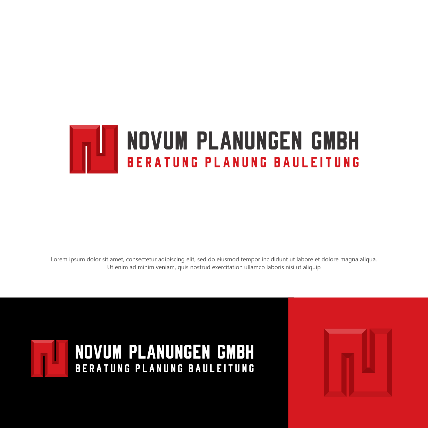 Logo Design by ThiagoB for Novum Planungen GmbH  | Design #28804715