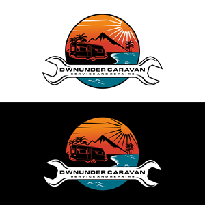 DwnUnder Caravan Service and Repairs | Logo Design by ikiono