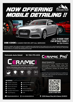 Colorado Auto Detail | Flyer-Design von aj