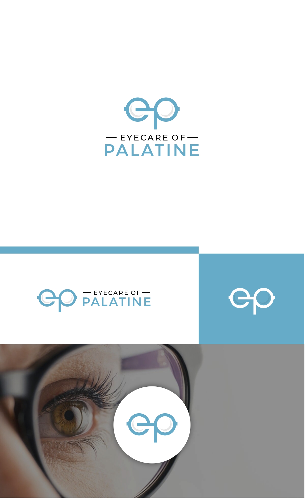 Logo Design by ecorokerz for Eyecare of Palatine  | Design #28806751