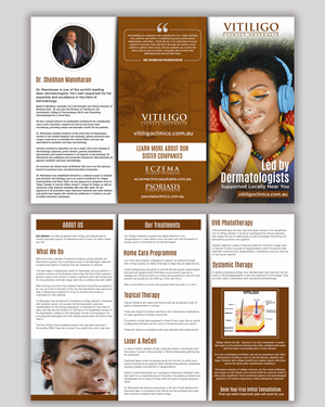 Dermatology Flyers - 3 x A4 folded to DL flyers | Flyer Design by Sun Creative