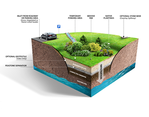 Bioswale cut-away informative image | Grafik-Design von Victor_pro