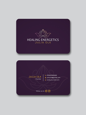 Visitenkarte erstellen für Reiki Praxis | Visitenkarten-Design von Creative Moon Design