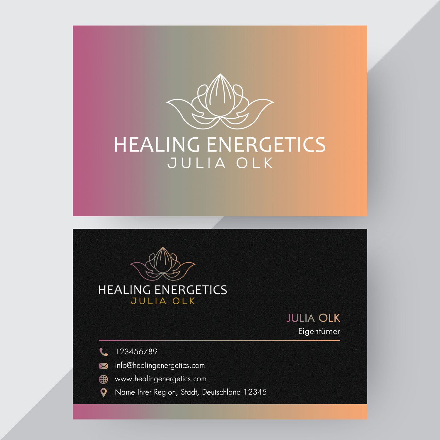 Business Card Design by Sarah Haroon for this project | Design #28812203