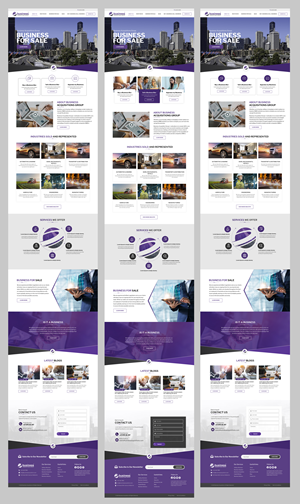 Web Design par Blue Sparrow pour Business Acquisitions Group | Design : #28985399