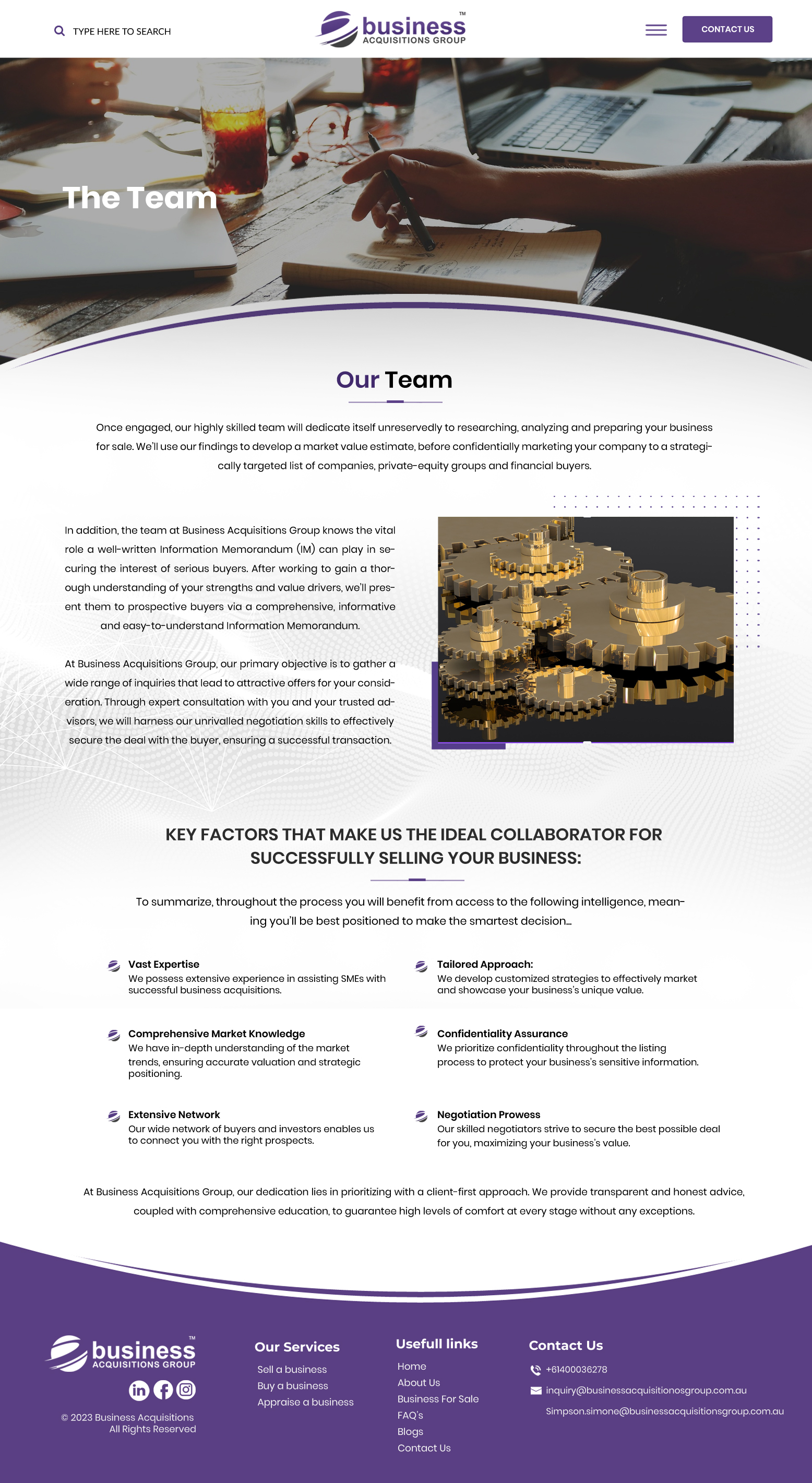 Web Design by Blue Sparrow for Business Acquisitions Group | Design #30565284