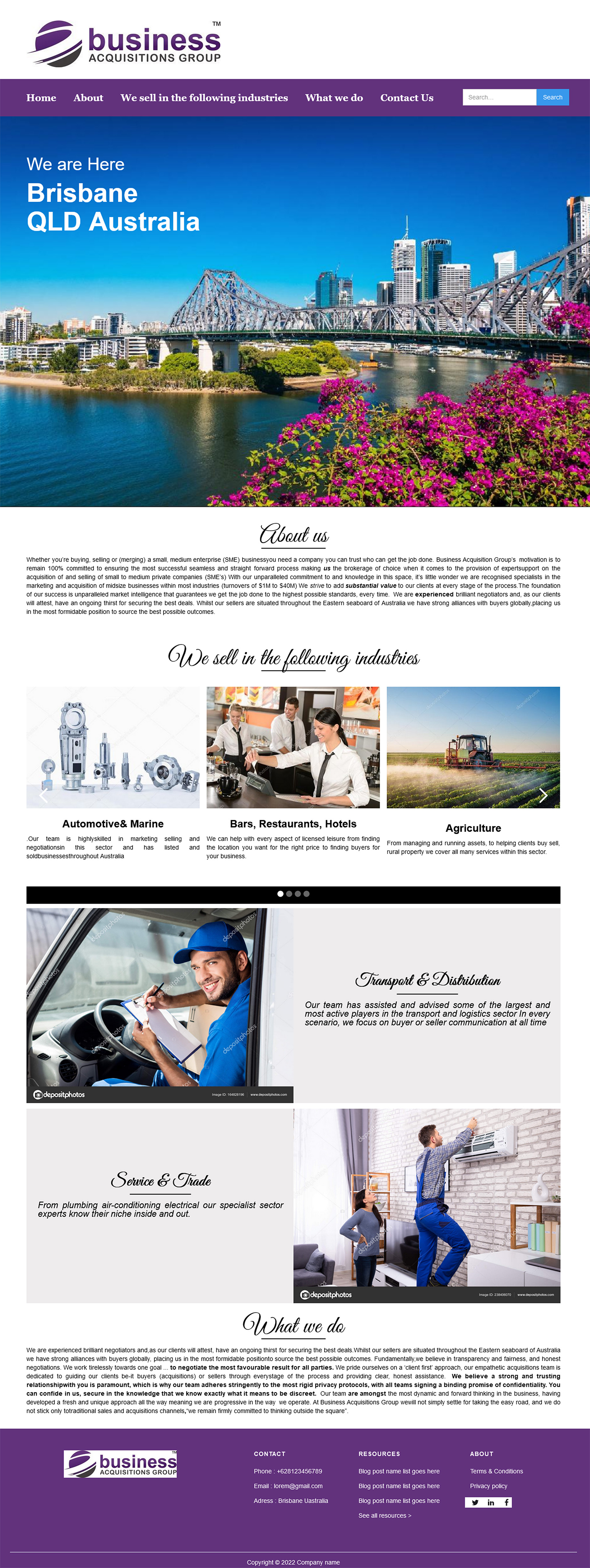 Diseño Web por Putra Makarin para Business Acquisitions Group | Diseño #28849912