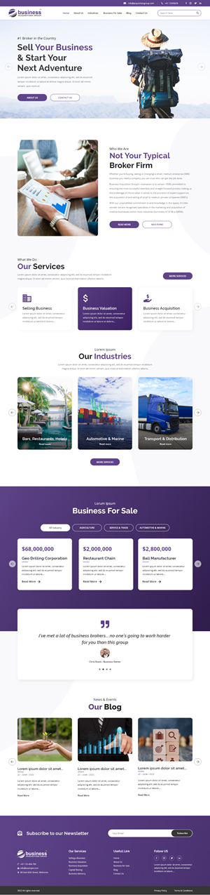 Web Design by Ruwa89 for Business Acquisitions Group | Design: #28863706