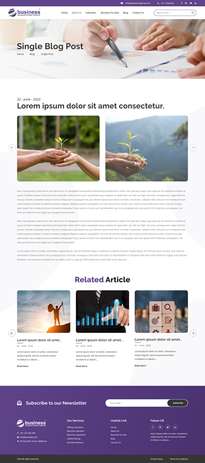 Web Design by Ruwa89 for Business Acquisitions Group | Design: #28870489