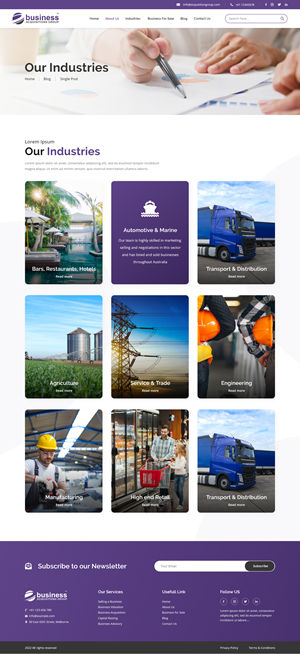 Web Design by Ruwa89 for Business Acquisitions Group | Design: #28870490
