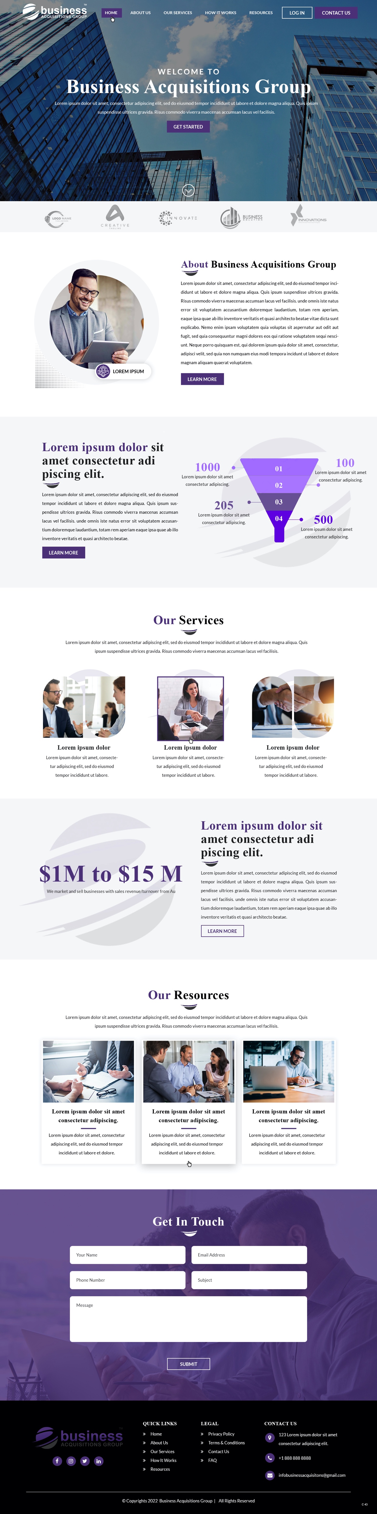 Diseño Web por pb para Business Acquisitions Group | Diseño #28815170
