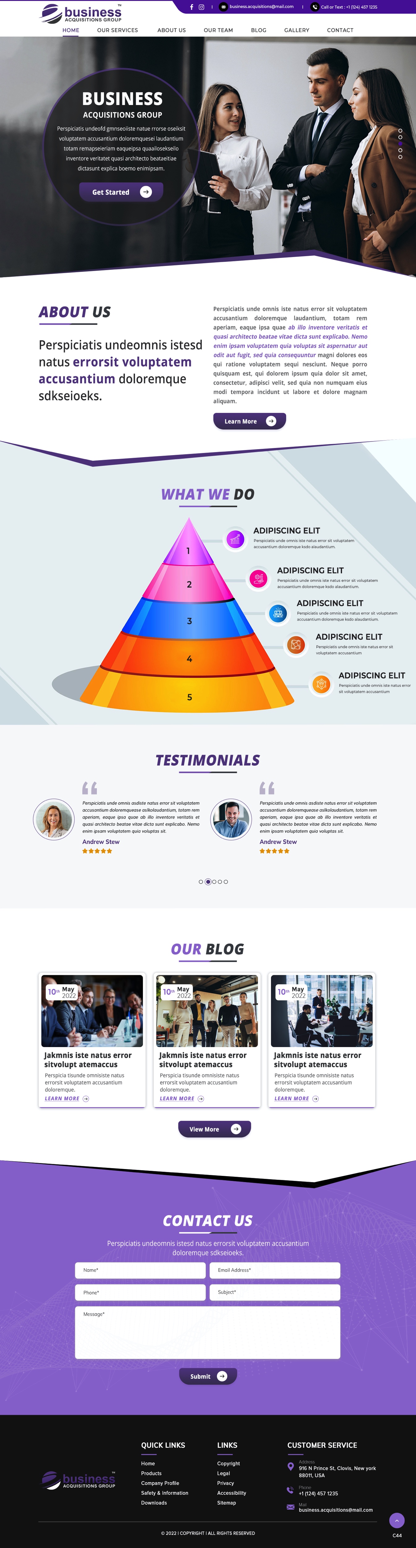 Web Design by pb for Business Acquisitions Group | Design #28815172