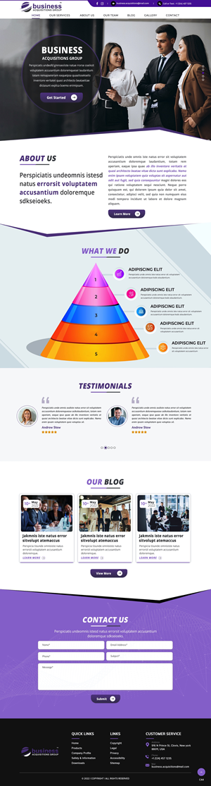 Web Design by pb for Business Acquisitions Group | Design: #28815172