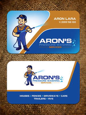 Aaron's Pressure Washing Services | Diseño de Tarjeta de Presentación por Sandaruwan