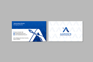 Aaron's Pressure Washing Services | Business Card Design by Creations Box 2015