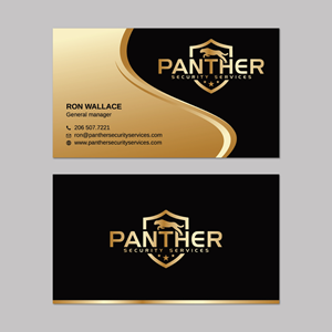 Panther security business card | Business Card Design by Unik Media