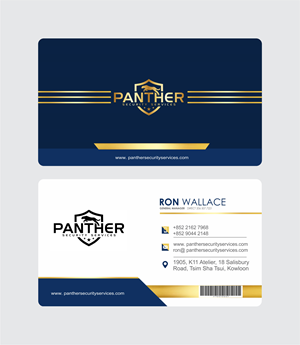 Panther security business card | Business Card Design by Mahboob's Art Room